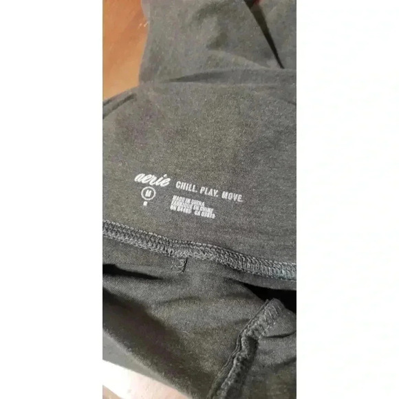 Aerie leggings army green tie up front womens size medium super soft - Picture 5 of 7